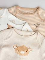 Боди с длинным рукавом для малышей Next E57-304, 3 шт., Бежевый