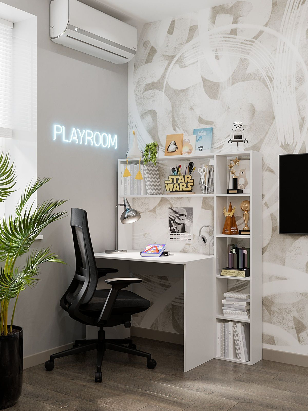 Стол письменный, стол компьютерный, белый,120х60