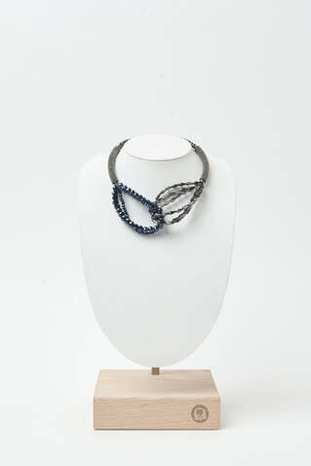 Колье PESERICO из хрусталя и латуни