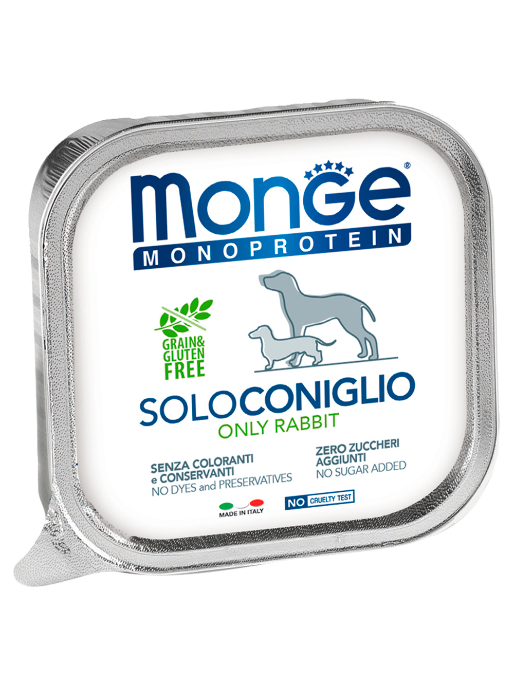 Влажный корм Monge Dog Monoprotein для собак, паштет из кролика 150 г