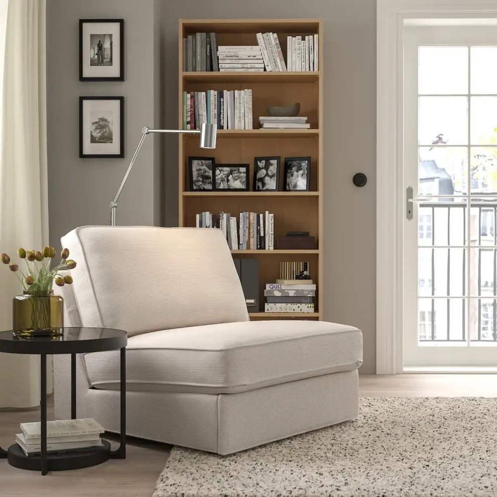 Кресло-кровать 1-местное - IKEA KIVIK/КИВИК ИКЕА, бежевый