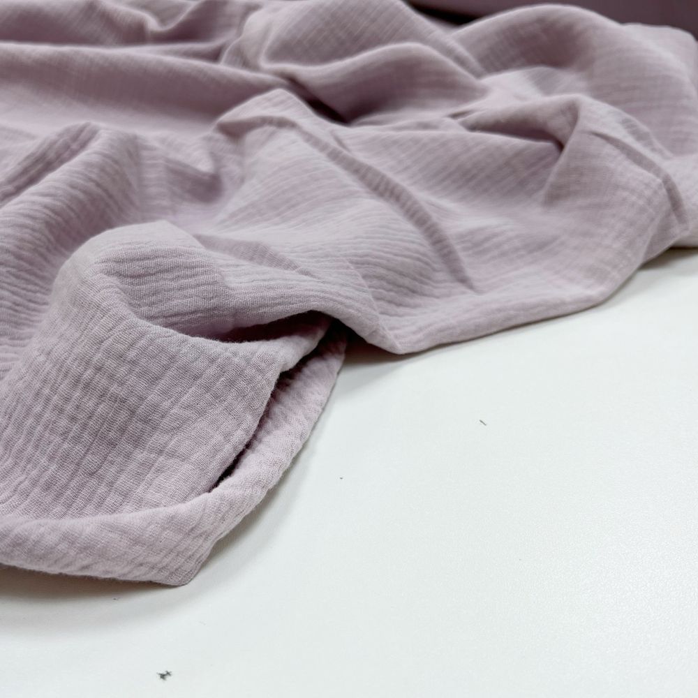 Муслин двухслойный «Пастельно-фиолетовый»