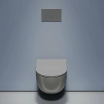 Унитаз подвесной Ceramica Nova Modena CN6063MH безободковый, с крышкой микролифт, антрацит матовый