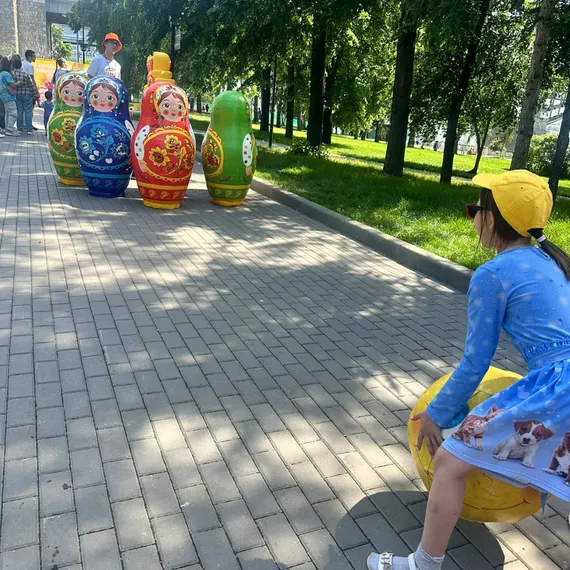 Гигантский боулинг "Матрешки"