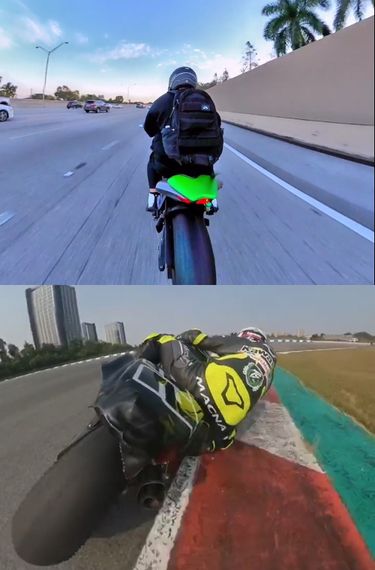 Комплект аксессуаров для установки камеры Insta 360 на трубу мотоцикла