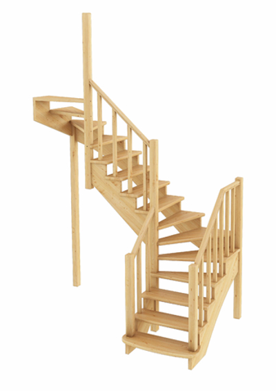 Лестница на второй этаж К-009м Левая