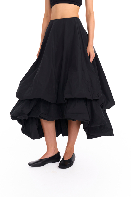 Двойная юбка-баллон из тафты