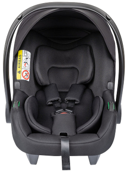 Детская коляска Indigo Mio S 3 в 1 06 черная кожа+изумрудный