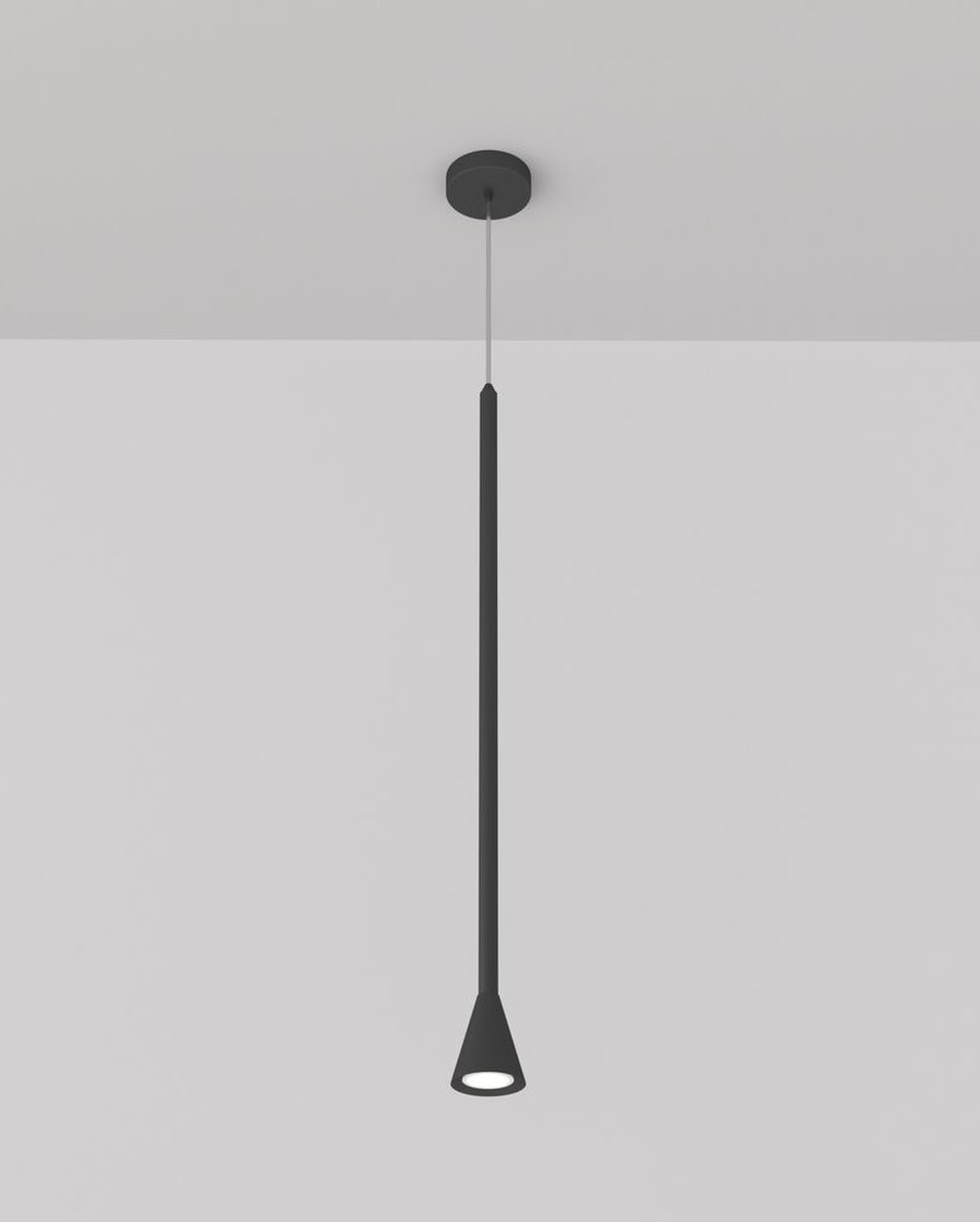 Современный лаконичный светильник с вытянутой чёрной формой.