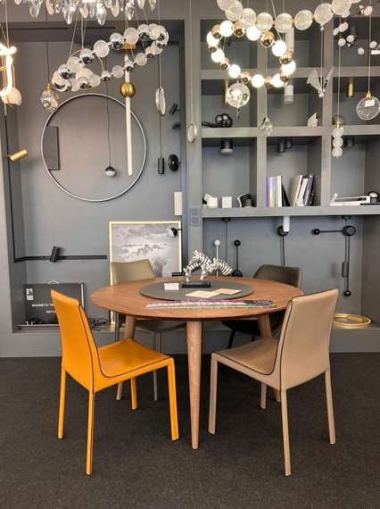 Стул Barrie оранжевая кожа