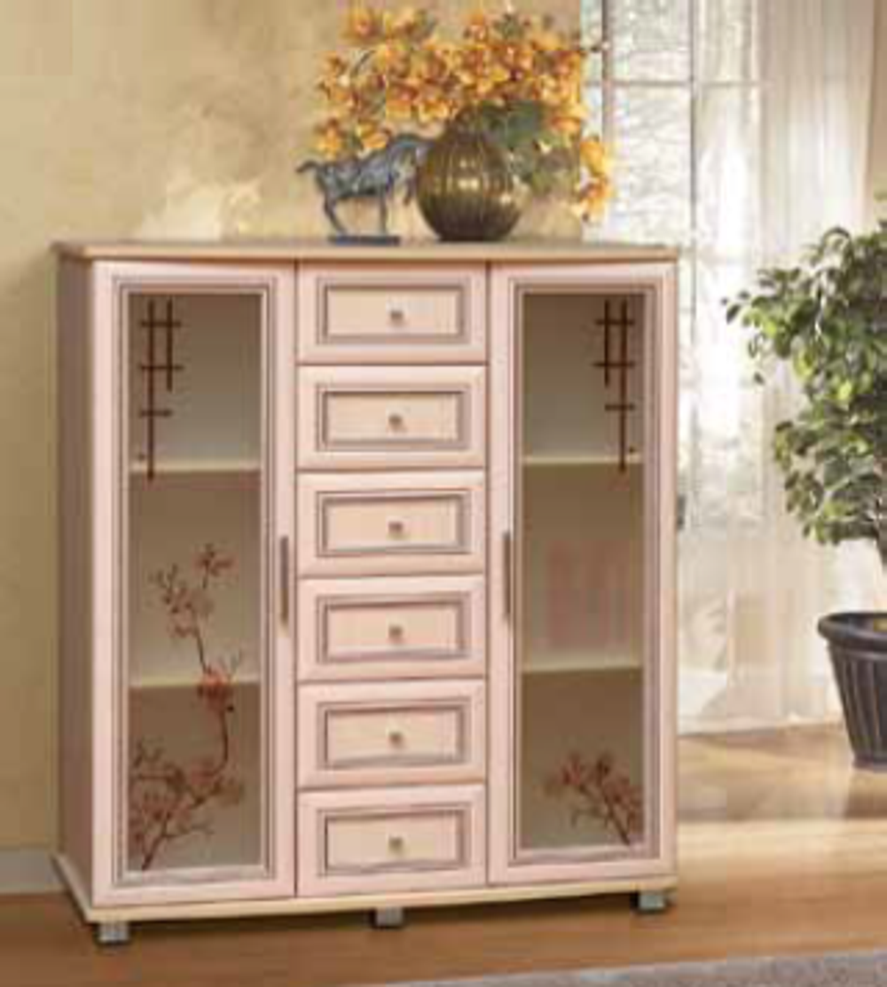 Комод многофункциональный, ЛДСП с рамочным профилем МДФ