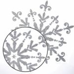 Украшение для окон и стекла ЗОЛОТАЯ СКАЗКА "Снежинки объемные 2", 30х38 см, ПВХ, 591259