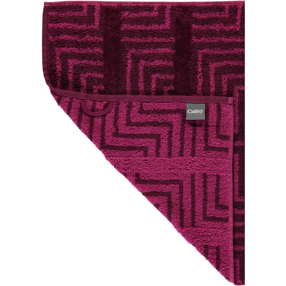 Полотенце 80х150 Cawo Noblesse 1066 Decor Jacquard фуксия