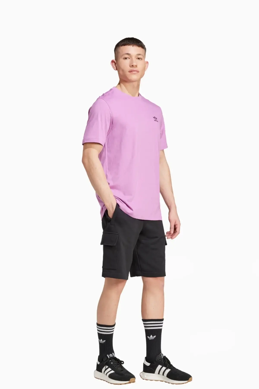 Футболка adidas Trefoil Essentials - розовый