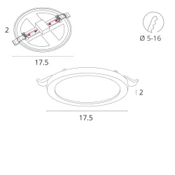 Встраиваемый светильник Arte Lamp MESURA