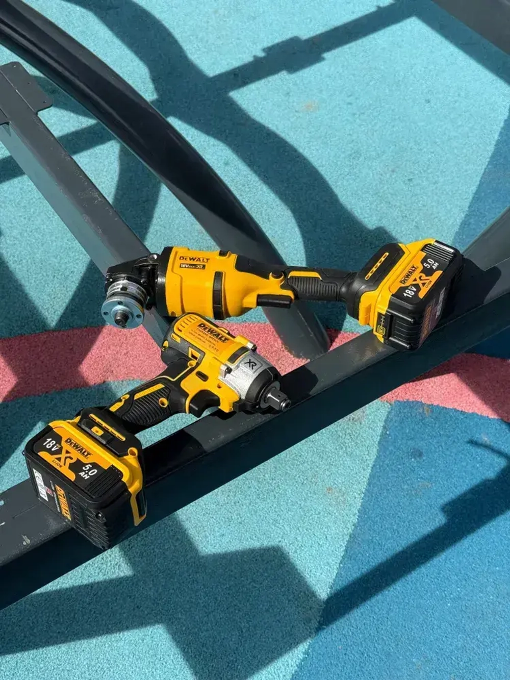 2 в 1 УШМ (болгарка) и Гайковерт, набор электроинструментов бесщеточный 2 акб