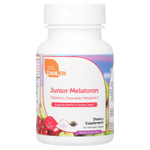 Zahler, Junior Melatonin, натуральный виноград, 60 жевательных таблеток (1 мг в каждой таблетке)