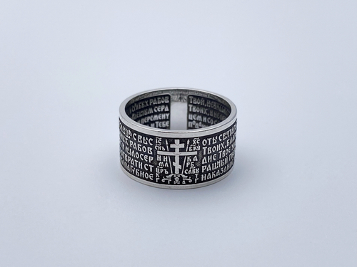 Кольцо из серебра/Частичное чернение