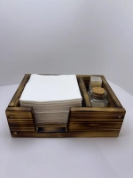 Салфетница деревянная лофт