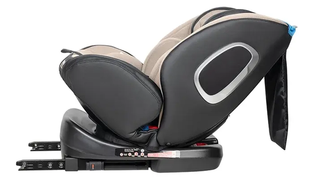 Автокресло детское ISOFIX YB102A NEW (Бежевый экокожа Beige/Black PU)