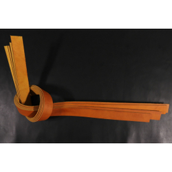 Ременная заготовка рыжая с жировой отделкой