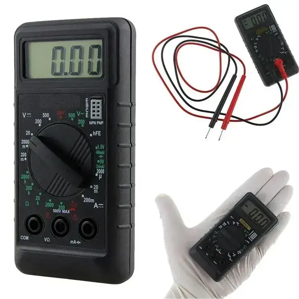 Мультитестер мини Acssel DТ 182 цифровой