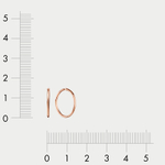 Серьги-конго для женщин из розового золота 585 пробы без вставок (арт.АС0-0758)