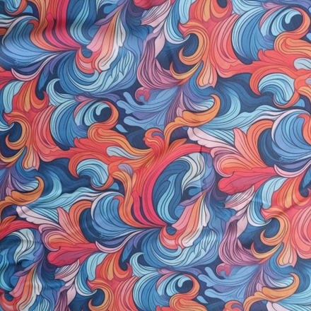 Сетка-утяжка с принтом, красочные лепестки