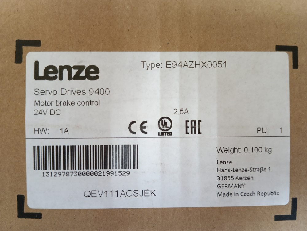 Lenze E94AZHX0051 новое