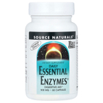 Source Naturals, Daily Essential Enzymes®, 500 мг, 60 вегетарианских капсул