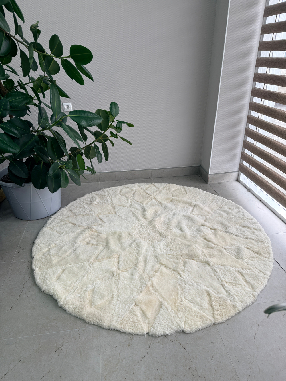 Ковер шкура натуральная овчина меховой