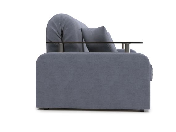 Диван Денвер 1,4 - Velutto 32 серый/  коричневая накладка