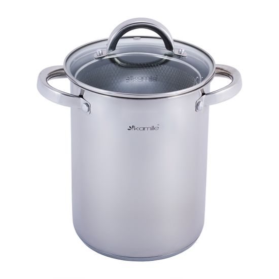 Кастрюля с сеткой для спаржи 4 л. Kamille KM-5850 из нержавеющей стали