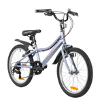 Велосипед 20" FOXX JASMINE 6ск., V-Brake, голубой