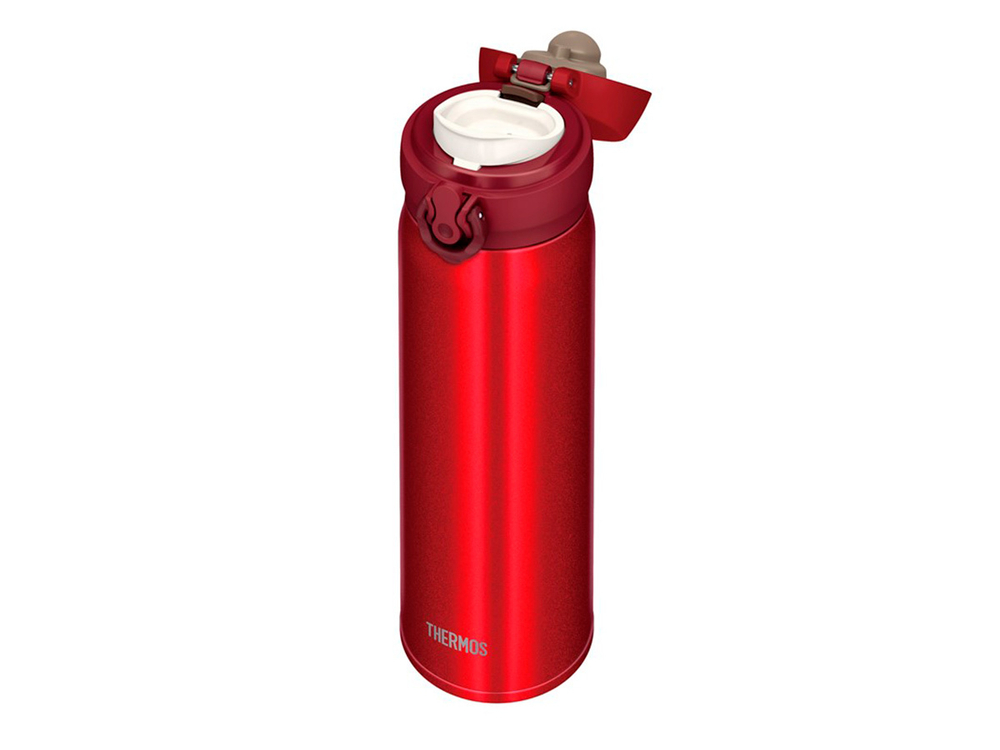 Термос для напитков (термокружка) THERMOS JNL-504 MTR 0.5L, нержавеющая сталь, откидной механизм, красный