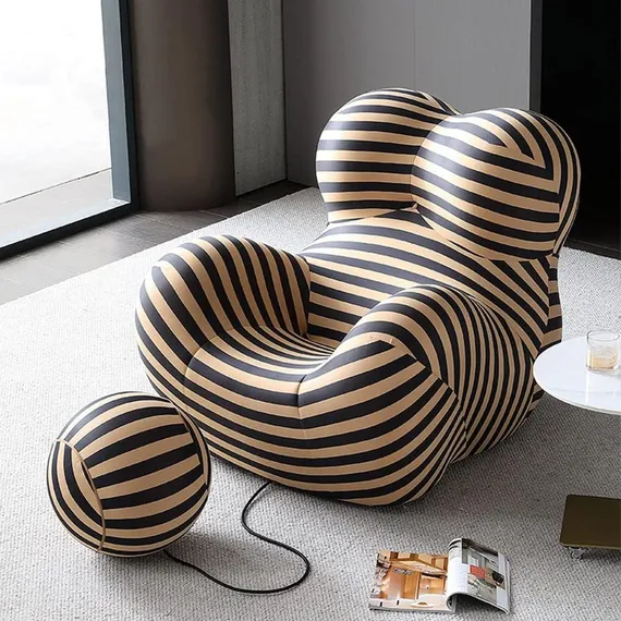 Кресло DIVA, чёрно-жёлтое