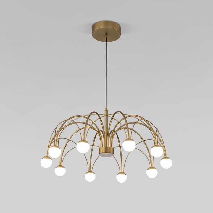 Подвесная светодиодная люстра Eurosvet Ragno 90030/10 LED золото