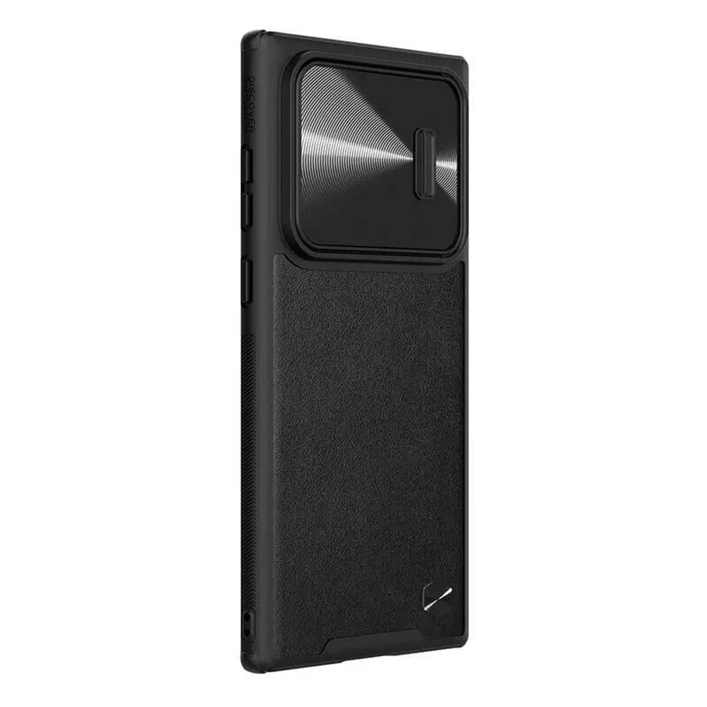 Противоударный чехол Nillkin CAMSHIELD Leather Case S с защитой камеры для Samsung Galaxy S22 Ultra