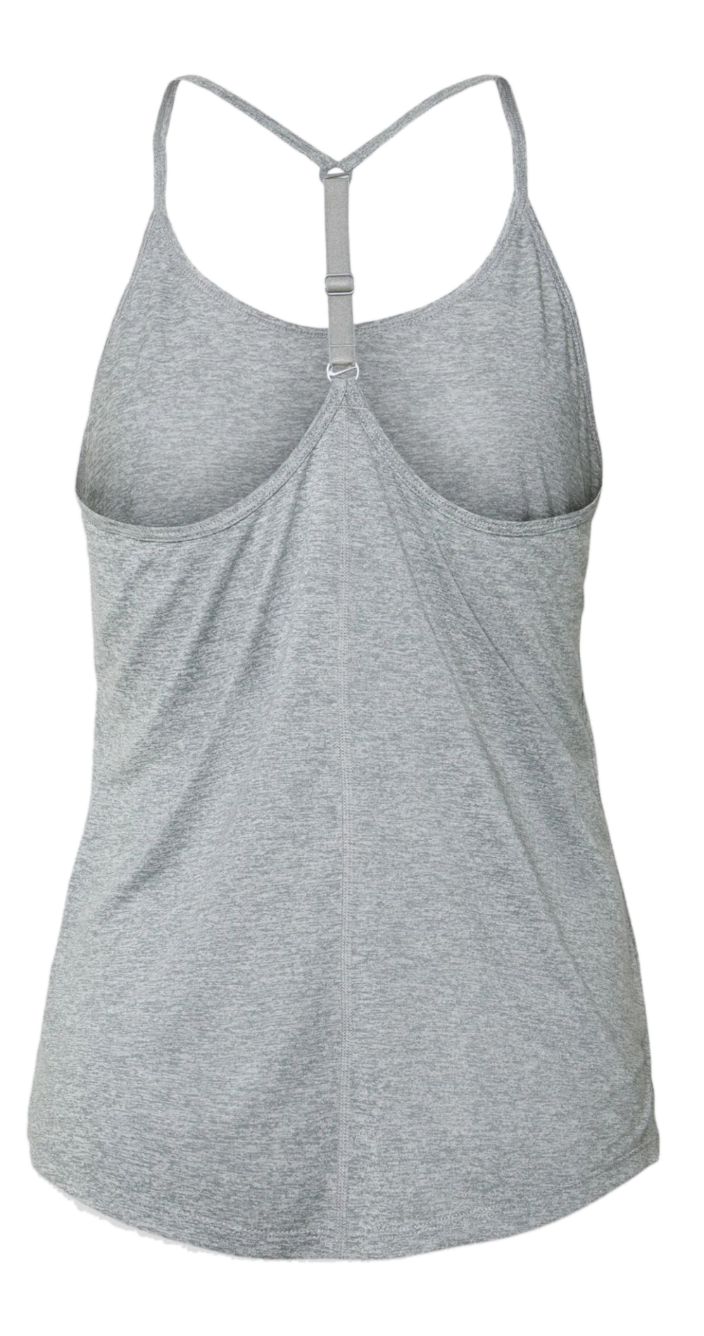 Женский топ теннисный Nike Dri-Fit One Elastika Standard Fit Tank W - particle grey/htr/black