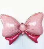 G Шар фигура Бант розовый 43"/ 108 см (БГ-44)