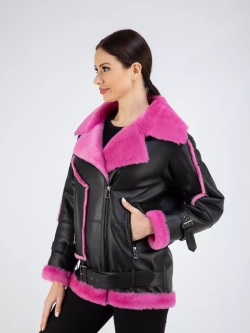 Дубленка авиатор натуральная зимняя