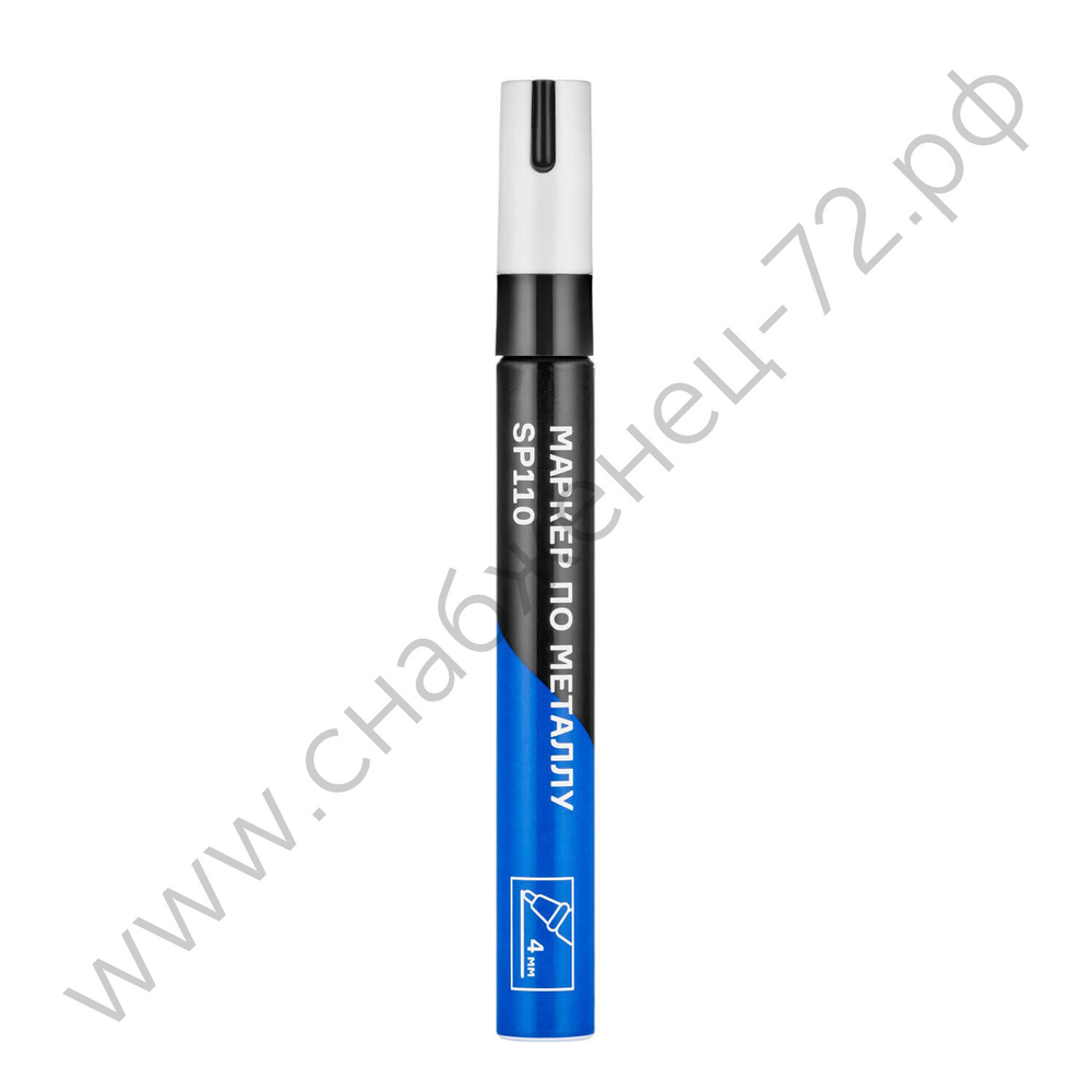 Маркер по металлу, чёрный, до 4 мм