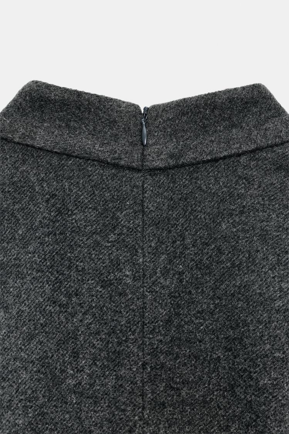 ZARA ПЛАТЬЕ ИЗ МЯГКОЙ ТКАНИ С РЕМНЕМ, СЕРЫЙ МЕЛАНЖ