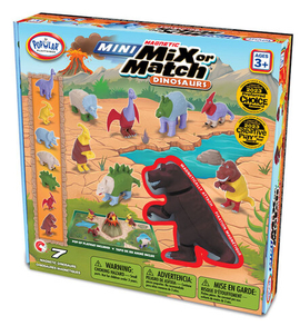 Магнитный конструктор "Смешай и собери". "МИНИ ДИНОЗАВРЫ ДЕЛЮКС" Стартовый набор