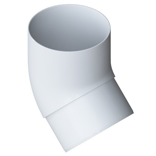 Колено трубы 45 градусов ПВХ Альта-Профиль Элит Белое 95 мм