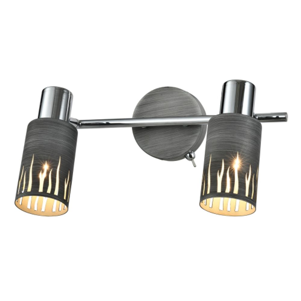 Светильник настенно-потолочный спот Rivoli Lethe 3123-312 2 х Е14 40 Вт поворотный модерн с выключателем | Rivoli