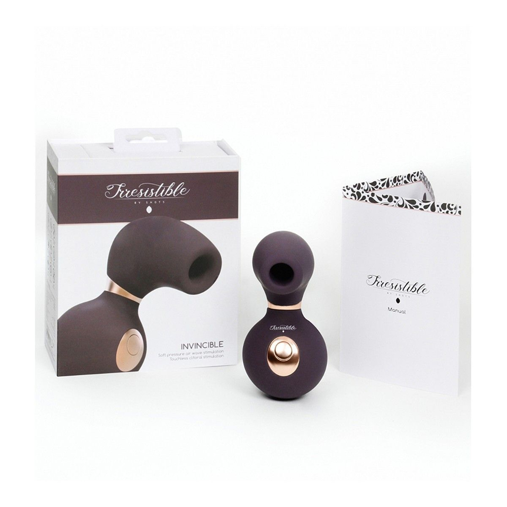 Фиолетовый клиторальный вакуум-волновой массажер Irresistible Invincible (Цвет: фиолетовый)