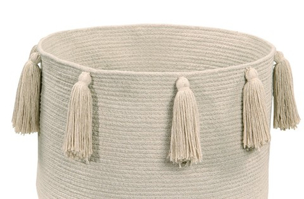 Корзина Lorena Canals Tassels Natural (30 x Ø45 см)