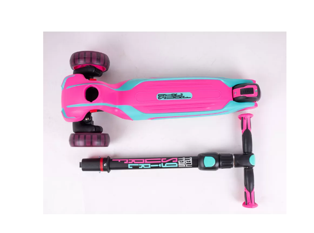 Самокат Tech Team Surf girl celadon-pink 1/4 бирюзовый-розовый