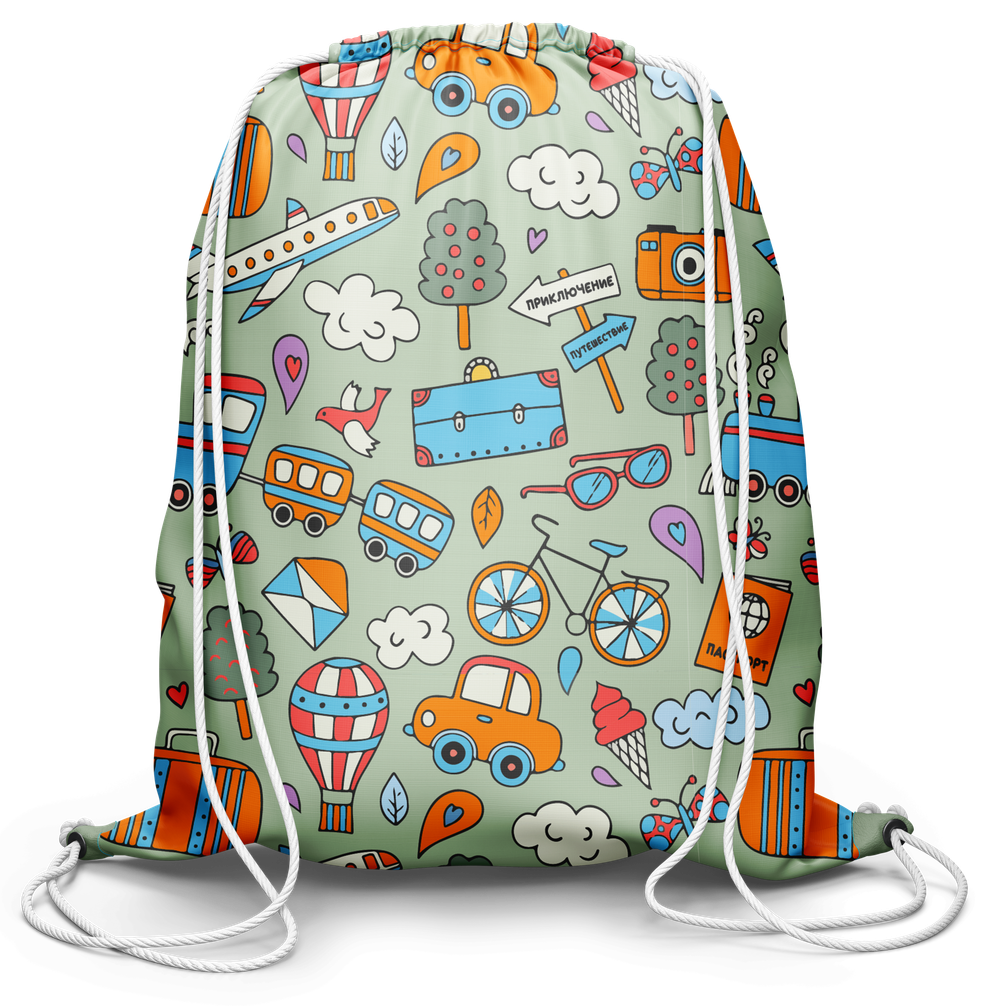 Мешок для обуви В отпуск (оливковый)